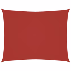 vidaXL Sunshade Sail Oxford Fabric Rectangular Patio Shade Sunscreen Canopy - red, 3 x 4 m