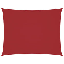vidaXL Sunshade Sail Oxford Fabric Rectangular Patio Shade Sunscreen Canopy - red, 3 x 4 m