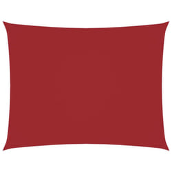 vidaXL Sunshade Sail Oxford Fabric Rectangular Patio Shade Sunscreen Canopy - red, 3.5 x 4.5 m