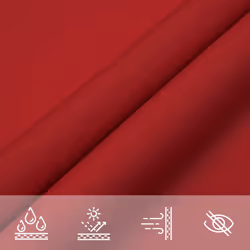 vidaXL Sunshade Sail Oxford Fabric Rectangular Patio Shade Sunscreen Canopy - red, 3.5 x 4.5 m - Additional view 7