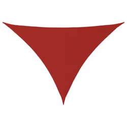 vidaXL Sunshade Sail Oxford Fabric Triangular Shade Sail Sunscreen Canopy - red, 2.5 x 2.5 x 3.5 m
