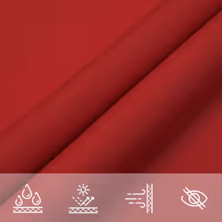 vidaXL Sunshade Sail Oxford Fabric Triangular Shade Sail Sunscreen Canopy - red, 2.5 x 2.5 x 3.5 m - Additional view 6