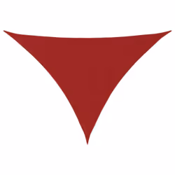 vidaXL Sunshade Sail Oxford Fabric Triangular Shade Sail Sunscreen Canopy - red, 3 x 3 x 4.24 m