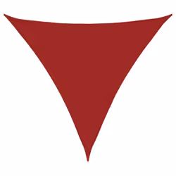 vidaXL Sunshade Sail Oxford Fabric Triangular Shade Sail Sunscreen Canopy - red, 4 x 4 x 4 m