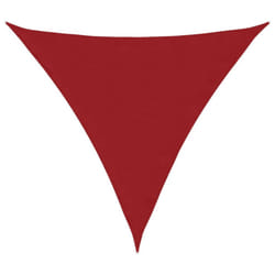 vidaXL Sunshade Sail Oxford Fabric Triangular Shade Sail Sunscreen Canopy - red, 4 x 4 x 4 m
