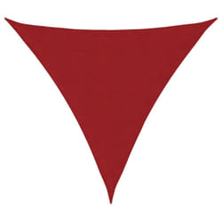 vidaXL Sunshade Sail Oxford Fabric Triangular Shade Sail Sunscreen Canopy - red, 4.5 x 4.5 x 4.5 m