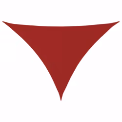 vidaXL Sunshade Sail Oxford Fabric Triangular Shade Sail Sunscreen Canopy - red, 5 x 6 x 6 m