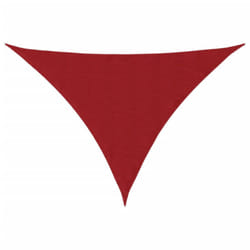 vidaXL Sunshade Sail Oxford Fabric Triangular Shade Sail Sunscreen Canopy - red, 5 x 6 x 6 m
