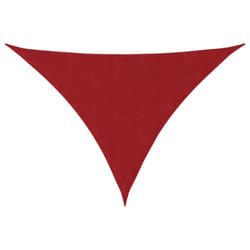vidaXL Sunshade Sail Oxford Fabric Triangular Shade Sail Sunscreen Canopy - red, 5 x 7 x 7 m