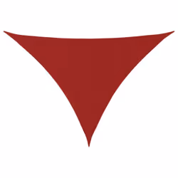 vidaXL Sunshade Sail Oxford Fabric Triangular Shade Sail Sunscreen Canopy - red, 5 x 5 x 6 m