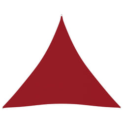 vidaXL Sunshade Sail Oxford Fabric Triangular Shade Sail Sunscreen Canopy - red, 6 x 6 x 6 m