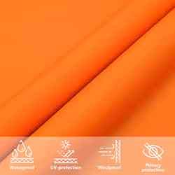 vidaXL Sunshade Sail Oxford Fabric Square Patio Sun Shade Sunscreen Canopy - orange, 2.5 x 2.5 m - Additional view 5