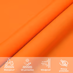 vidaXL Sunshade Sail Oxford Fabric Rectangular Patio Shade Sunscreen Canopy - orange, 4 x 6 m - Additional view 5