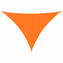 vidaXL Sunshade Sail Oxford Fabric Triangular Shade Sail Sunscreen Canopy - orange, 3 x 4 x 5 m