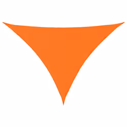 vidaXL Sunshade Sail Oxford Fabric Triangular Shade Sail Sunscreen Canopy - orange, 3 x 4 x 4 m