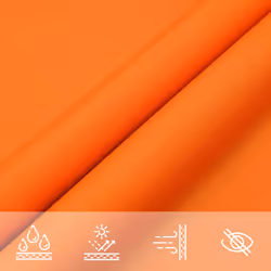 vidaXL Sunshade Sail Oxford Fabric Triangular Shade Sail Sunscreen Canopy - orange, 4 x 5 x 6.4 m - Additional view 6