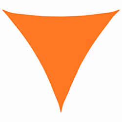 vidaXL Sunshade Sail Oxford Fabric Triangular Shade Sail Sunscreen Canopy - orange, 6 x 6 x 6 m