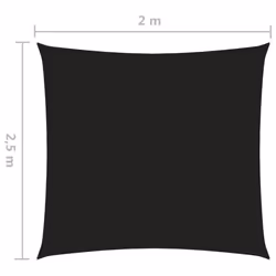 vidaXL Sunshade Sail Oxford Fabric Rectangular 2x2.5 m Black Sunscreen Patio - Additional view 5