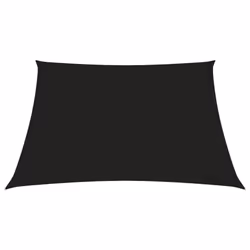 vidaXL Sunshade Sail Oxford Fabric Rectangular 2.5x3 m Black Sunscreen Patio