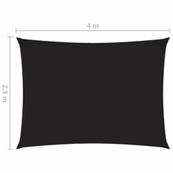 vidaXL Sunshade Sail Oxford Fabric Rectangular 2.5x4 m BlackSunscreen Patio - Additional view 5