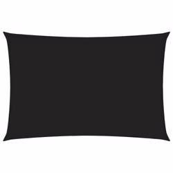 vidaXL Sunshade Sail Oxford Fabric Rectangular 2.5x4.5 m Black Sunscreen Patio
