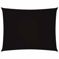 vidaXL Sunshade Sail Oxford Fabric Rectangular 3.5x5 m Black Sunscreen Patio