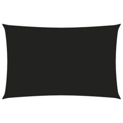 vidaXL Sunshade Sail Oxford Fabric Rectangular 4x7 m Black Sunscreen Patio