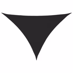 vidaXL Sunshade Sail Oxford Fabric Triangular Shade Sail Sunscreen Canopy - black, 2.5 x 2.5 x 3.5 m