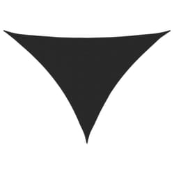 vidaXL Sunshade Sail Oxford Fabric Triangular Shade Sail Sunscreen Canopy - black, 2.5 x 2.5 x 3.5 m