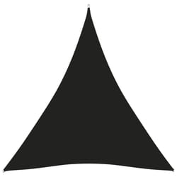 vidaXL Sunshade Sail Oxford Fabric Triangular 3x4x4 m Black Sunscreen Patio
