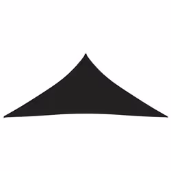 vidaXL Sunshade Sail Oxford Fabric Triangular 3x4x4 m Black Sunscreen Patio