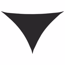 vidaXL Sunshade Sail Oxford Fabric Triangular 3.5x3.5x4.9 m Black Sunscreen
