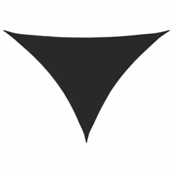 vidaXL Sunshade Sail Oxford Fabric Triangular 4x5x5 m Black Sunscreen Patio