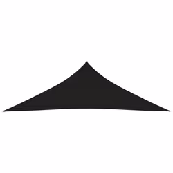 vidaXL Sunshade Sail Oxford Fabric Triangular 5x5x6 m Black Sunscreen Patio - Additional view 2