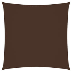 vidaXL Sunshade Sail Oxford Fabric Square 4x4 m Brown Patio Sunscreen Canopy