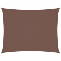 vidaXL Sunshade Sail Oxford Fabric Rectangular Patio Shade Sunscreen Canopy - brown, 3 x 6 m