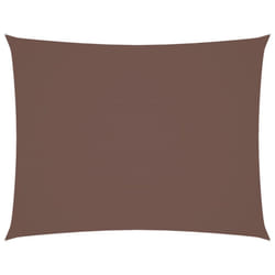 vidaXL Sunshade Sail Oxford Fabric Rectangular Patio Shade Sunscreen Canopy - brown, 3 x 6 m