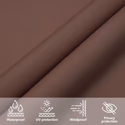 vidaXL Sunshade Sail Oxford Fabric Rectangular Patio Shade Sunscreen Canopy - brown, 3 x 6 m - Additional view 5