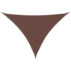 vidaXL Sunshade Sail Oxford Fabric Triangular Shade Sail Sunscreen Canopy - brown, 2.5 x 2.5 x 3.5 m