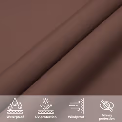 vidaXL Sunshade Sail Oxford Fabric Triangular Shade Sail Sunscreen Canopy - brown, 3 x 3 x 4.24 m - Additional view 5