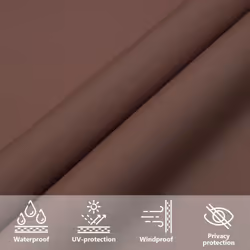vidaXL Sunshade Sail Oxford Fabric Triangular Shade Sail Sunscreen Canopy - brown, 3 x 4 x 5 m - Additional view 5