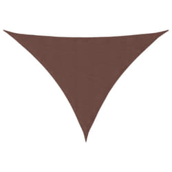 vidaXL Sunshade Sail Oxford Fabric Triangular 3x4x4 m Brown Sunscreen Canopy