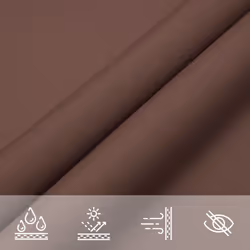 vidaXL Sunshade Sail Oxford Fabric Triangular 3.5x3.5x4.9 m Brown Sunscreen