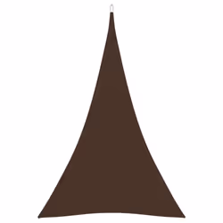 vidaXL Sunshade Sail Oxford Fabric Triangular 4x5x5 m Brown Sunscreen Canopy