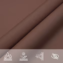 vidaXL Sunshade Sail Oxford Fabric Triangular 4x5x5 m Brown Sunscreen Canopy - Additional view 5