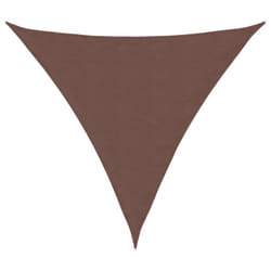vidaXL Sunshade Sail Oxford Fabric Triangular 5x5x5 m Brown Patio Shade Canopy