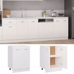 vidaXL Bottom Cabinet White Engineered Wood Cupboard Sideboard Storage Cabinet