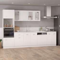 vidaXL Bottom Cabinet White Engineered Wood Cupboard Sideboard Storage Cabinet