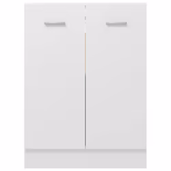vidaXL Bottom Cabinet White Engineered Wood Cupboard Sideboard Storage Cabinet - Additional view 6