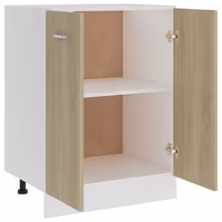vidaXL Bottom Cabinet Sonoma Oak Engineered Wood Cupboard Sideboard Cabinet - Additional view 5